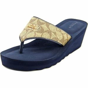 Coach Janice wedge flip flops